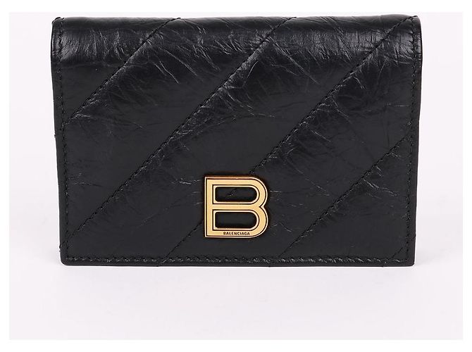 Balenciaga Crush gestepptes Kartenetui schwarz - Ansicht 2