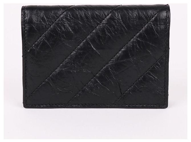 Balenciaga Crush gestepptes Kartenetui schwarz - Ansicht 5
