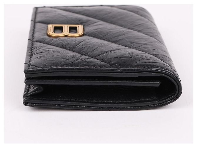 Balenciaga Crush gestepptes Kartenetui schwarz - Ansicht 6