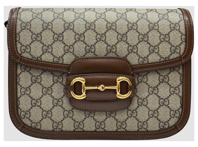 Horsebit 1955 Gucci Horsebit GG Medium Schultertasche Braun - Ansicht 2