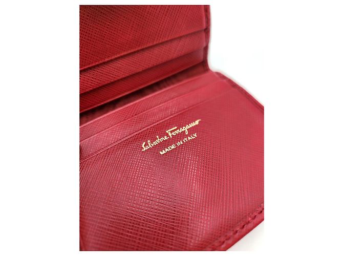Salvatore Ferragamo Cartera Compacta Gambit Roja - vista 12