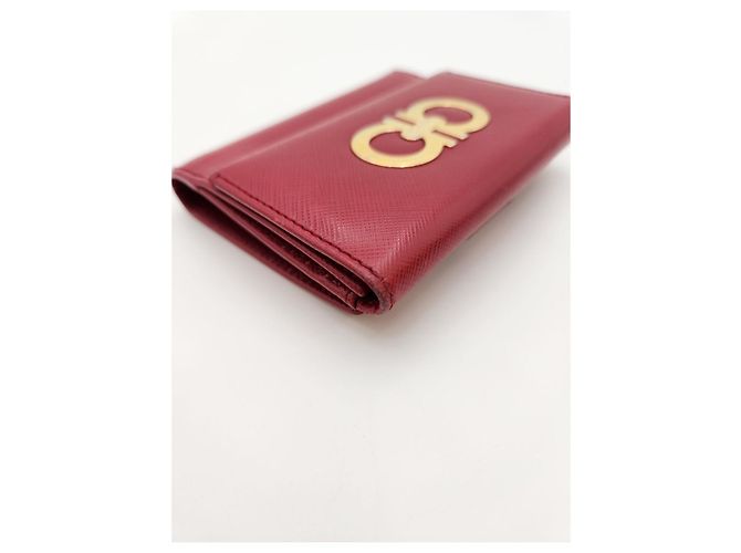 Salvatore Ferragamo Cartera Compacta Gambit Roja - vista 8