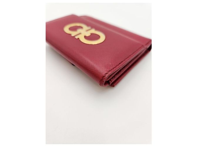 Salvatore Ferragamo Cartera Compacta Gambit Roja - vista 9