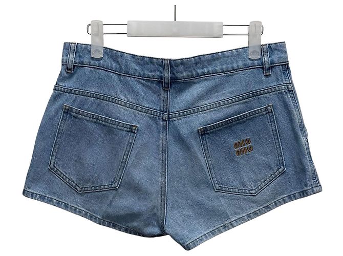 Miu Miu Pantalones cortos de denim Azul - vista 2