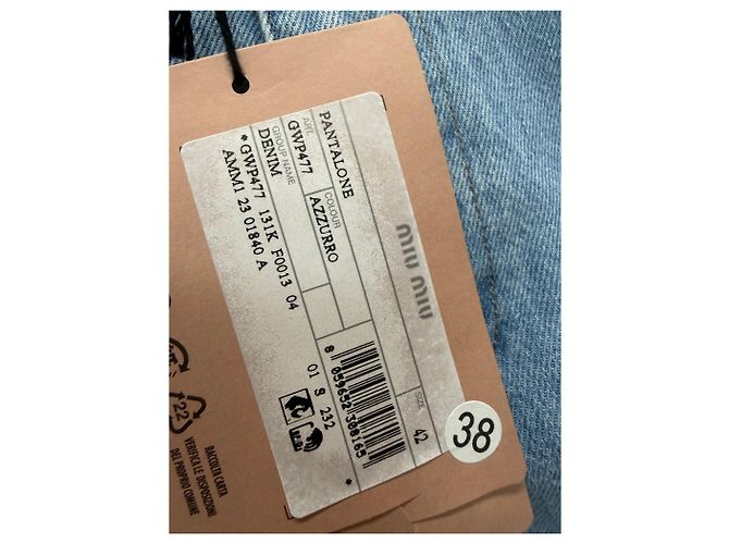 Miu Miu Pantalones cortos de denim Azul - vista 8