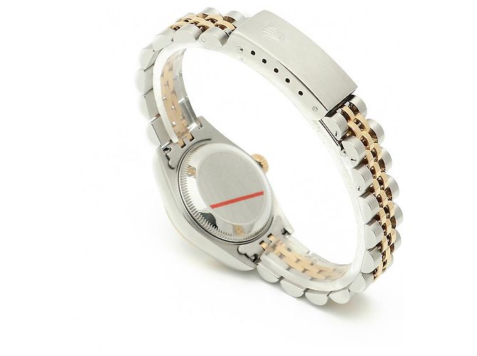 Rolex Reloj Datejust Combi para mujer con esfera limitada de números romanos blancos original - vista 17