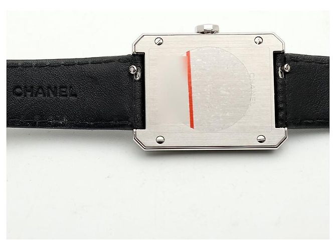 Chanel Boyfriend Steel Leder Damenuhr Medium mit Diamanten Silber - Ansicht 20