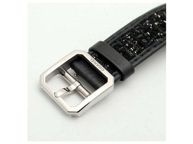 Chanel Boyfriend Steel Leder Damenuhr Medium mit Diamanten Silber - Ansicht 22
