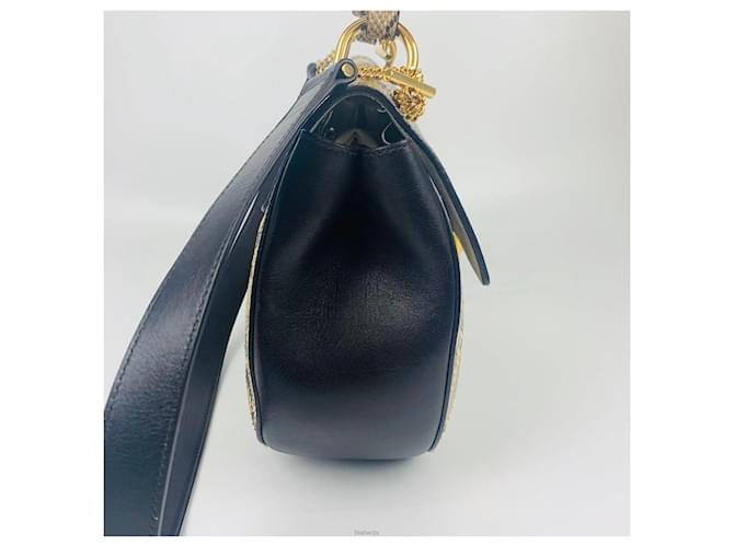 Chloé Bolsa de ombro Python Drew Gold (Médio) Multicor - vista 3