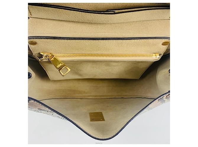 Chloé Bolsa de ombro Python Drew Gold (Médio) Multicor - vista 5