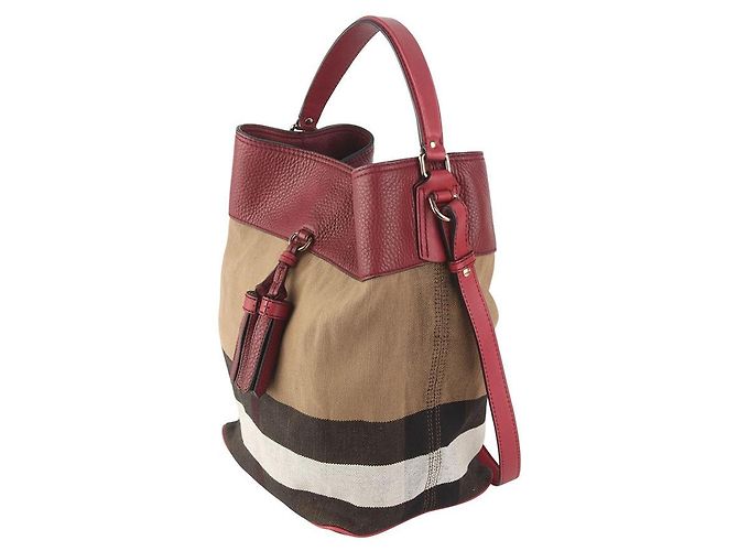 Burberry Borsa a secchiello House Check Ashby Susanna con nappa Multicolore - vista 2