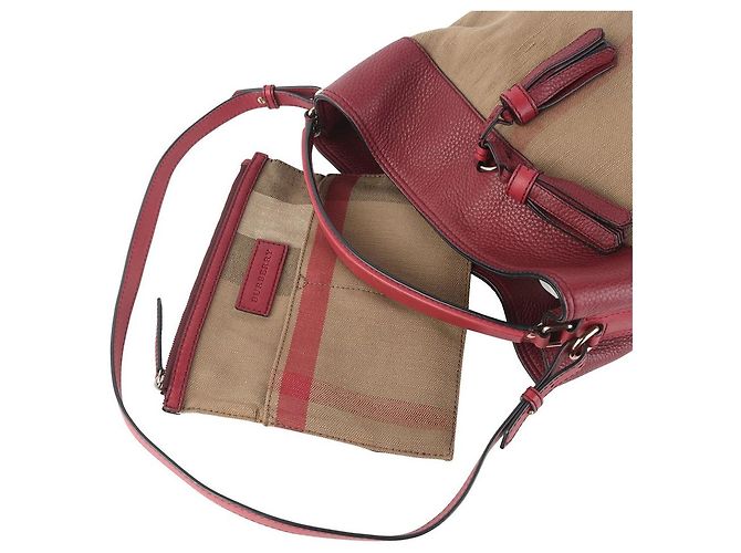 Burberry Borsa a secchiello House Check Ashby Susanna con nappa Multicolore - vista 4
