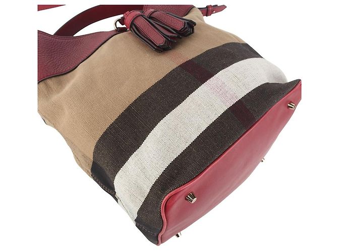 Burberry Borsa a secchiello House Check Ashby Susanna con nappa Multicolore - vista 5