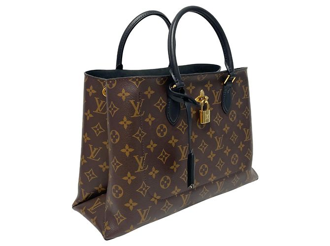 Louis Vuitton Bolsa Tote e Bolsa de Ombro Monogram Flower Preto - vista 2