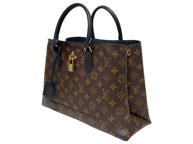 Louis Vuitton Bolsa Tote e Bolsa de Ombro Monogram Flower Preto - vista 3