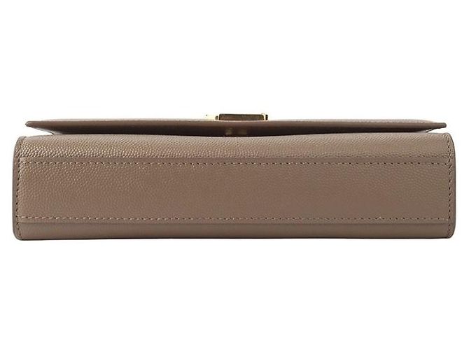 Saint Laurent Borsa a tracolla piccola Kate in monogramma Caviar Rosso - vista 6