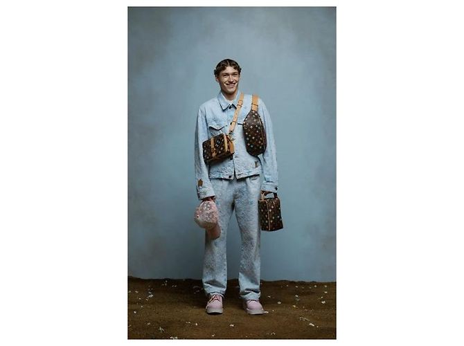 Louis Vuitton Giacca in denim Tyler Monogram Bianco - vista 11