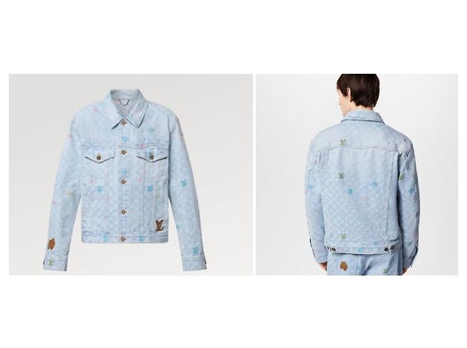 Louis Vuitton Giacca in denim Tyler Monogram Bianco - vista 13