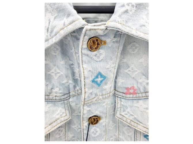 Louis Vuitton Giacca in denim Tyler Monogram Bianco - vista 4