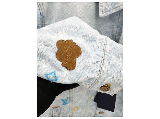 Louis Vuitton Giacca in denim Tyler Monogram Bianco - vista 5