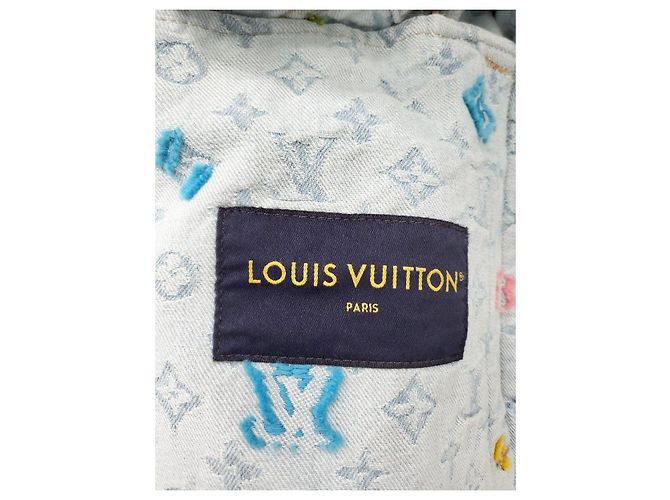 Louis Vuitton Giacca in denim Tyler Monogram Bianco - vista 6