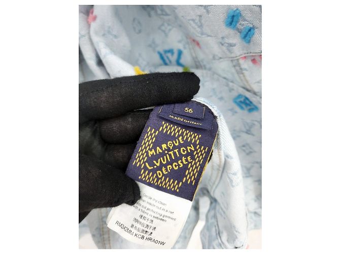 Louis Vuitton Giacca in denim Tyler Monogram Bianco - vista 8