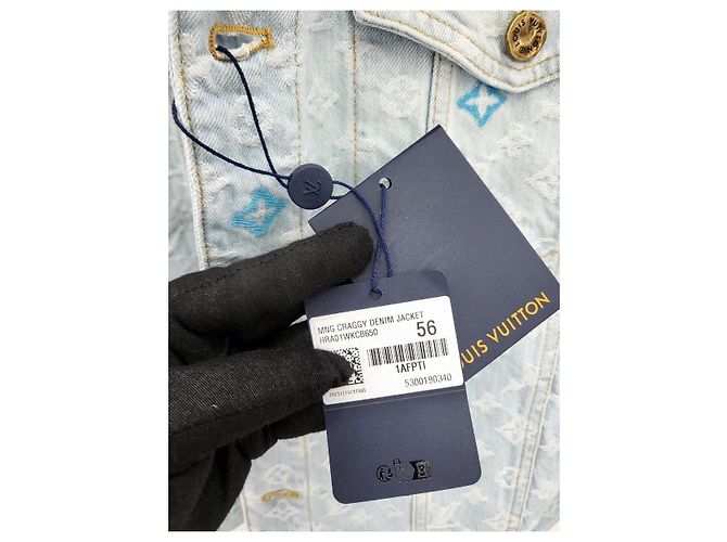 Louis Vuitton Giacca in denim Tyler Monogram Bianco - vista 9