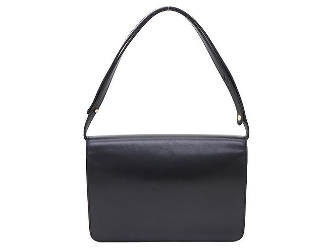 Dior Borsa a tracolla in pelle con logo CD dorato Nero - vista 3