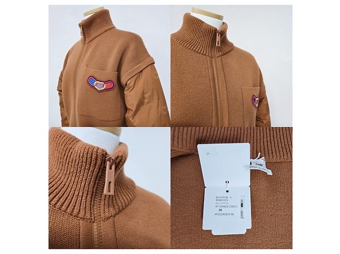 Hermès Effect Kaleidoscope Reißverschlussjacke Orange - Ansicht 10
