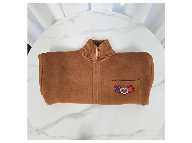 Hermès Effect Kaleidoscope Reißverschlussjacke Orange - Ansicht 11