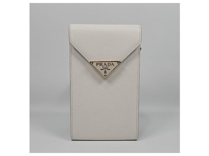 Prada Mini borsa in pelle Saffiano Argento - vista 2