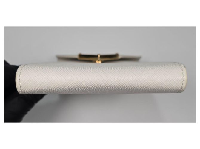 Prada Mini borsa in pelle Saffiano Argento - vista 7