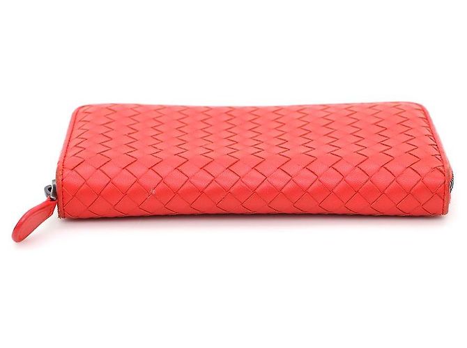 Bottega Veneta Cartera Larga Intrecciato Roja - vista 6