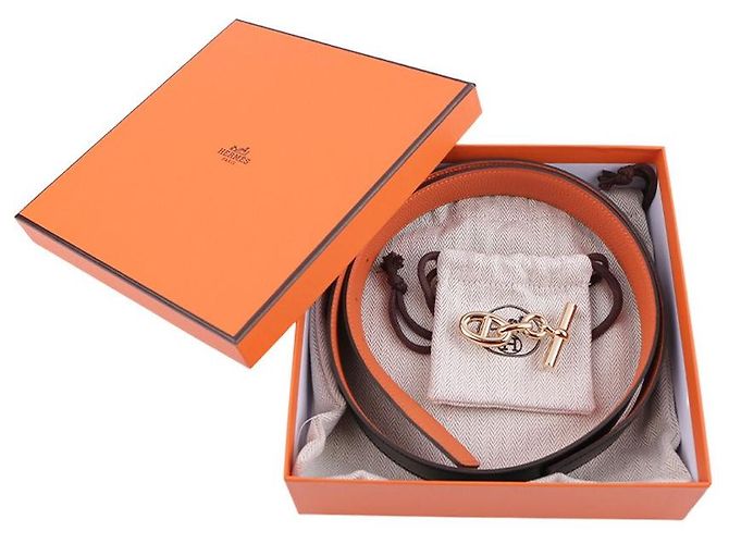 Hermès Men's Yachting Belt Buckle Reversible Double-Sided Leather Strap Multiple colors - view 2