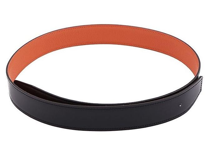 Hermès Men's Yachting Belt Buckle Reversible Double-Sided Leather Strap Multiple colors - view 5