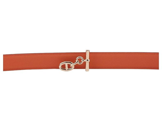Hermès Men's Yachting Belt Buckle Reversible Double-Sided Leather Strap Multiple colors - view 6
