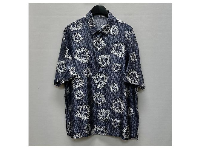Dior Camicia a maniche corte Denim Tears Blu - vista 2