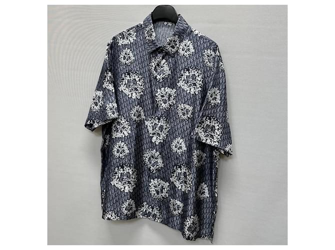 Dior Camicia a maniche corte Denim Tears Blu - vista 3