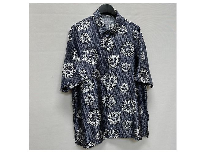 Dior Camicia a maniche corte Denim Tears Blu - vista 4