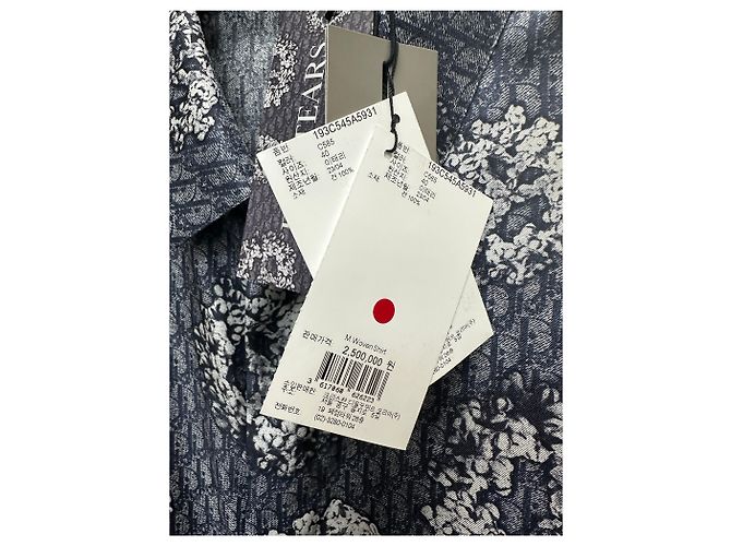 Dior Camicia a maniche corte Denim Tears Blu - vista 8