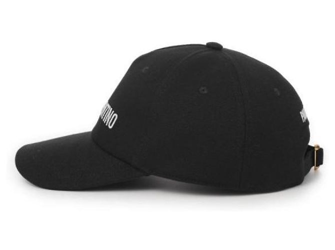 Valentino Bestickte Baseballkappe aus Baumwolle Schwarz - Ansicht 4