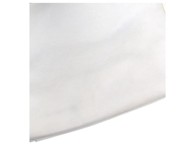 Chanel Borsa a tracolla White Perforated Big CC Flap Bianco - vista 12