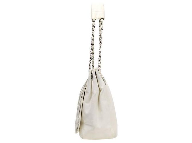 Chanel Borsa a tracolla White Perforated Big CC Flap Bianco - vista 2