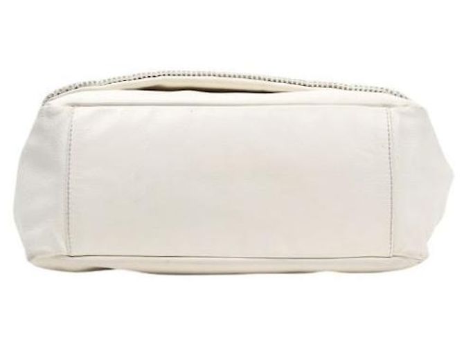 Chanel Borsa a tracolla White Perforated Big CC Flap Bianco - vista 4