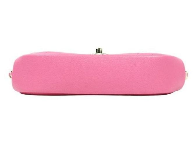 Chanel Bolsa de ombro com corrente acolchoada rosa - view 4