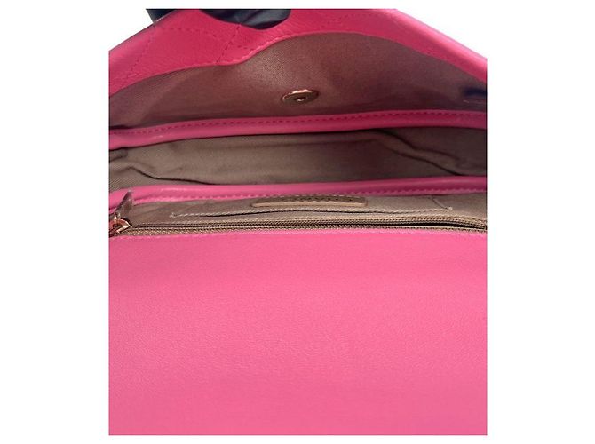 Chanel Bolsa de ombro com corrente acolchoada rosa - view 6