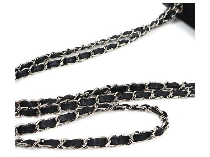 Chanel Borsa a tracolla in tessuto nero - vista 11