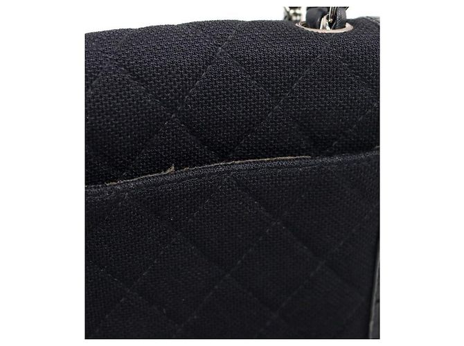 Chanel Borsa a tracolla in tessuto nero - vista 12