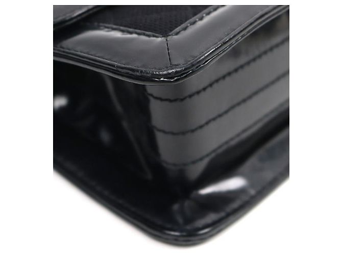 Chanel Borsa a tracolla in tessuto nero - vista 13
