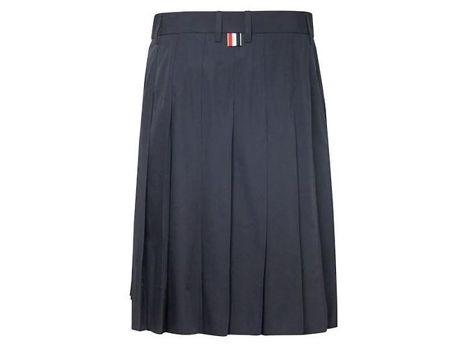 Thom Browne Falda plisada de algodón - vista 4